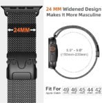 MR-Black Titanium Milanese Mesh Loop 49mm-Main