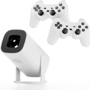 MR P30 Max Projector 4K HD 1080P Bluetooth Android 11 Projector 2 Wireless Game Controllers Built-in 3000 Games
