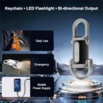 Mini Keychain Light-1200 Lumens Super Bright USB C Rechargeable-LED Pocket Light-Portable COB Torchlight-Small Powerful Torch-Main