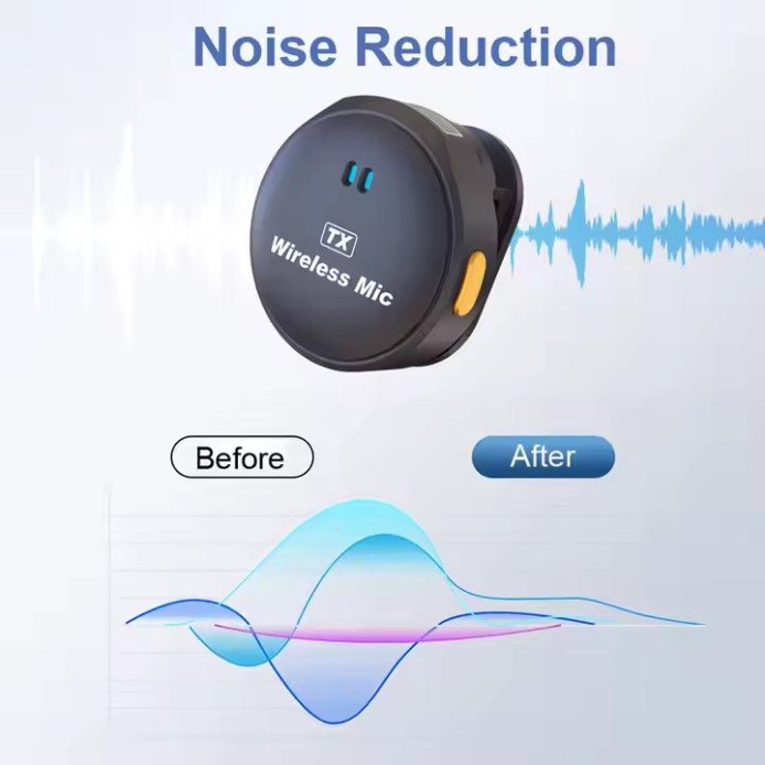 Q81-Dual-Portable Mic-Magnetic Clip-Lavalier-Wireless Microphone-3 Q81 Dual Portable Mic Magnetic Clip Lavalier Wireless Microphone