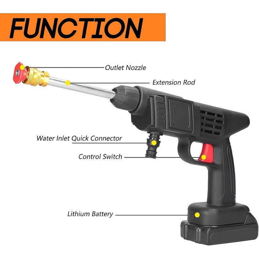 MR-Water Pressure Gun-Portable-48V Dual Battery-High Pressure-8 MR-Water Pressure Gun Portable Wireless High Pressure 48V Dual Battery