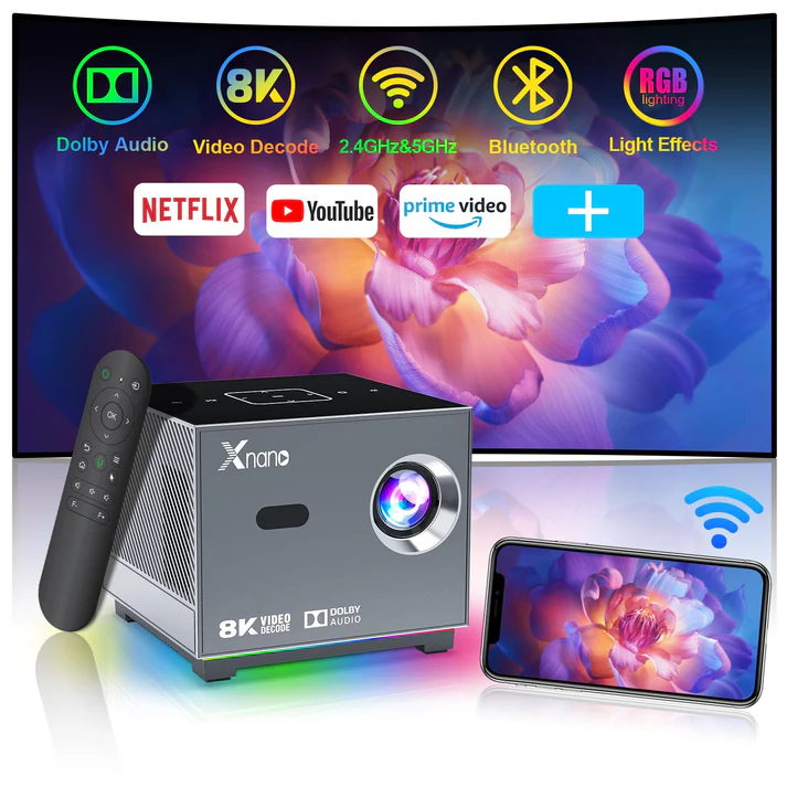 X3-Mini-5G-WIFI-LED-8K-Video-HD-720P-Home Video Projectors-Main
