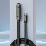 Unbreakable 240W Braided Fast Charge Cable with Built-in Phone Stand